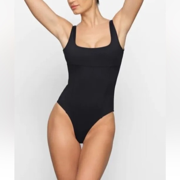 SKIMS SCULPTING SWIM TANK ONE PIECE | STYLE: OP-BAF-2758 | COLOR: MIDNIGHT | NEW - Picture 6 of 12